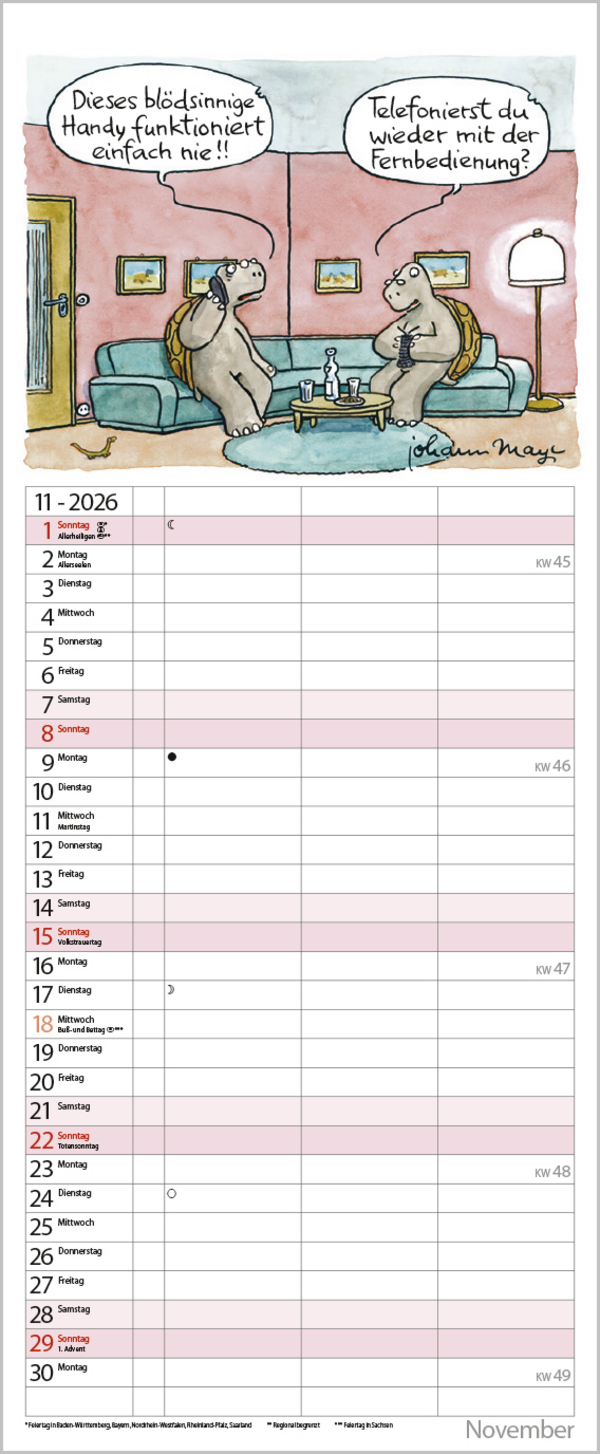 Planer für den (Un-)Ruhestand 2026, Innenansicht #11
