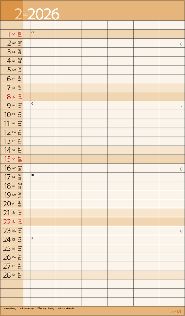 XL Family Timer 2026, Innenansicht #2