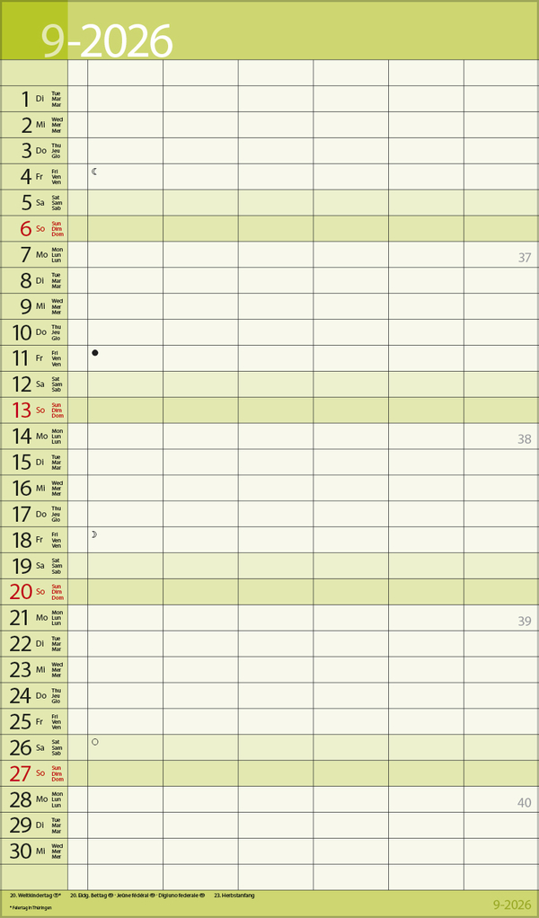 XL Family Timer 2026, Innenansicht #9