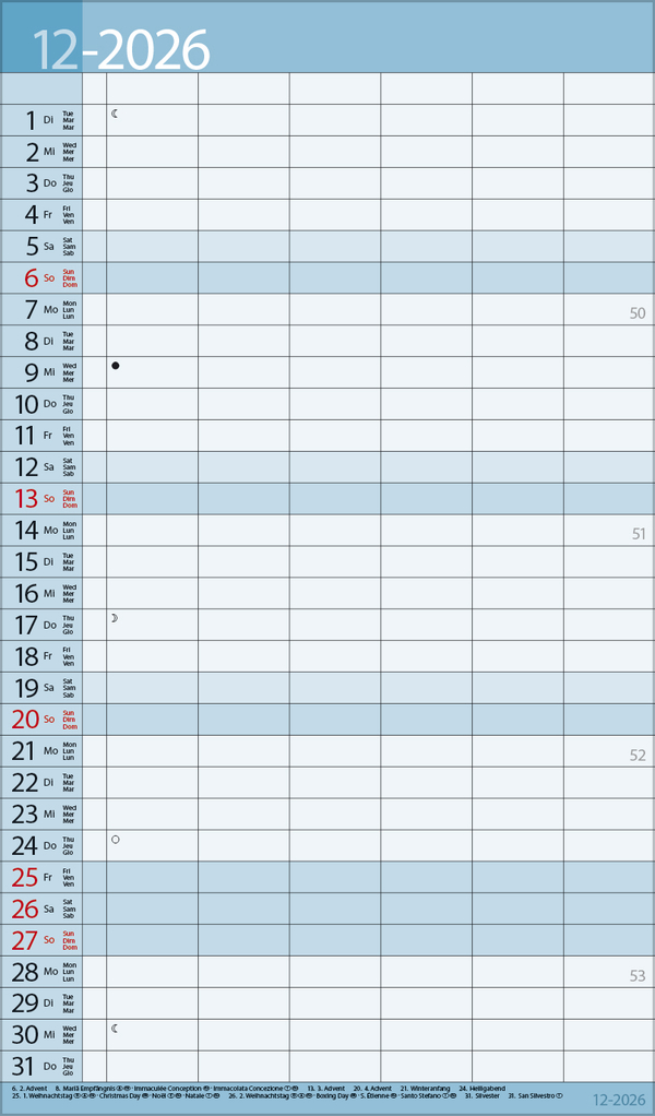 XL Family Timer 2026, Innenansicht #12