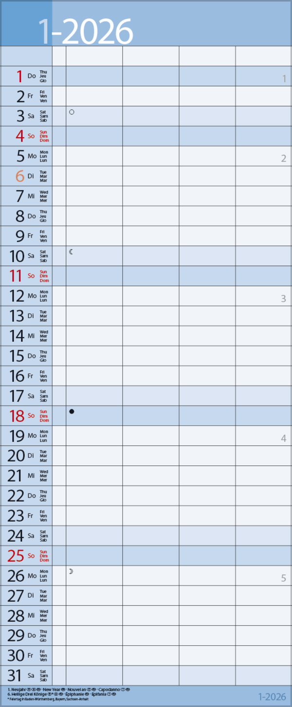 Family Timer Lifestyle 2026, Innenansicht #1