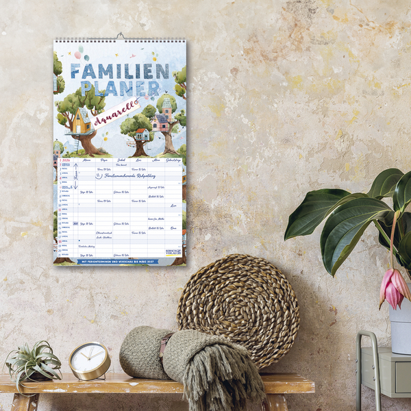 Familienplaner Aquarell 2026, Innenansicht #16