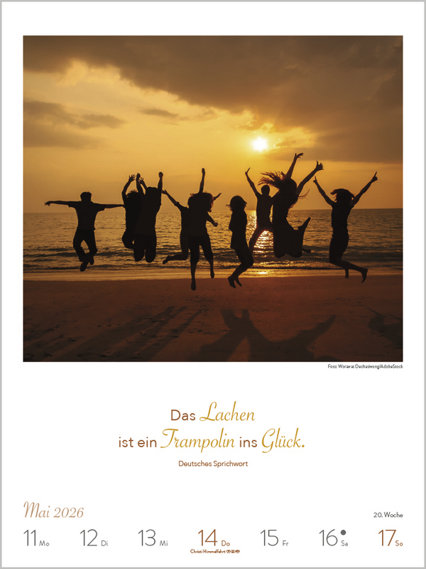 Literaturkalender Lebensweisheiten 2026, Innenansicht #4