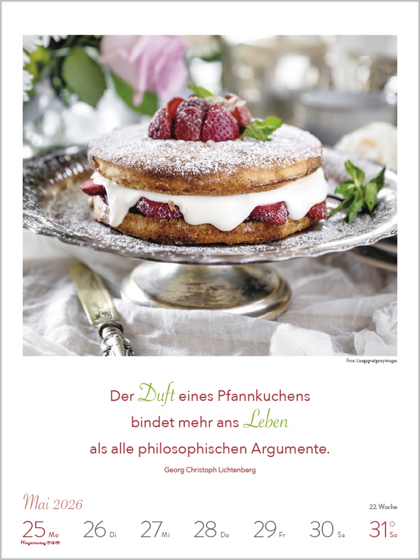 Literaturkalender Lebensweisheiten 2026, Innenansicht #6