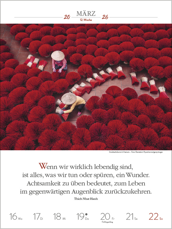Buddhistische Weisheiten 2026, Innenansicht #3