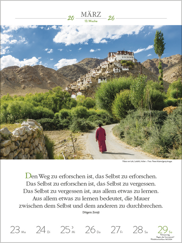 Buddhistische Weisheiten 2026, Innenansicht #4