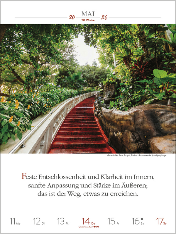 Buddhistische Weisheiten 2026, Innenansicht #6