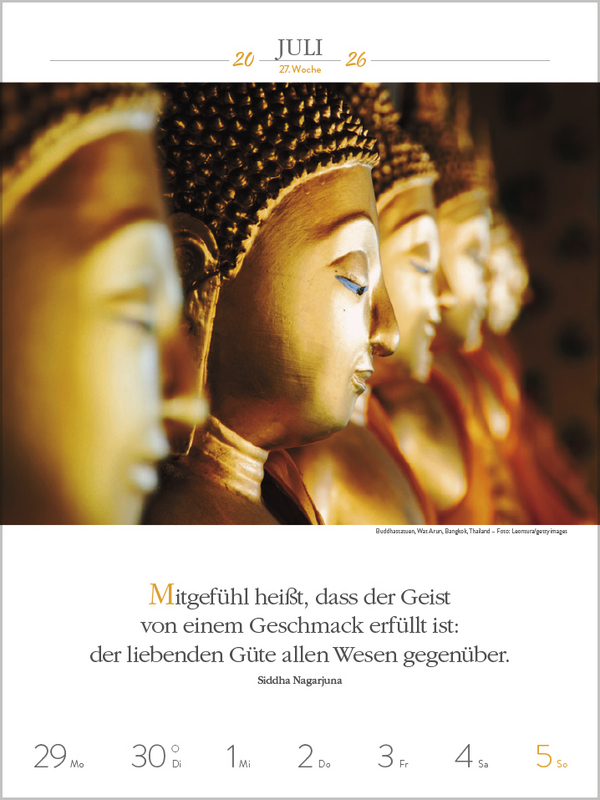 Buddhistische Weisheiten 2026, Innenansicht #8
