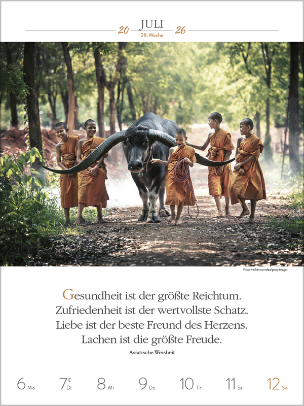 Buddhistische Weisheiten 2026, Innenansicht #9