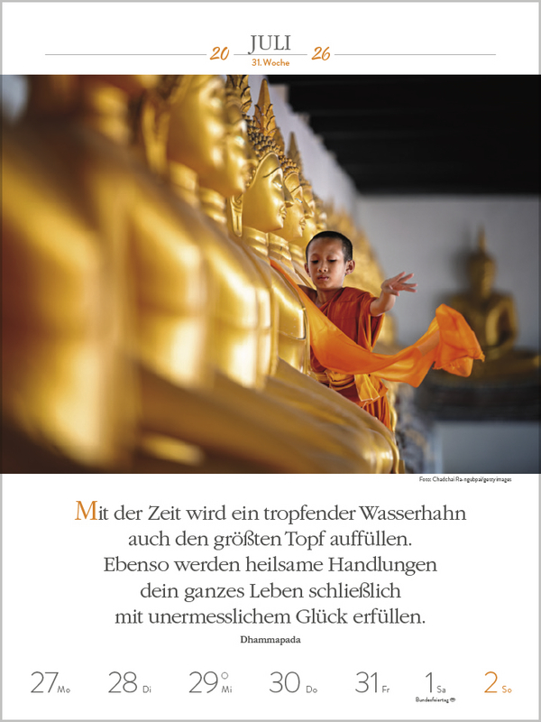 Buddhistische Weisheiten 2026, Innenansicht #10