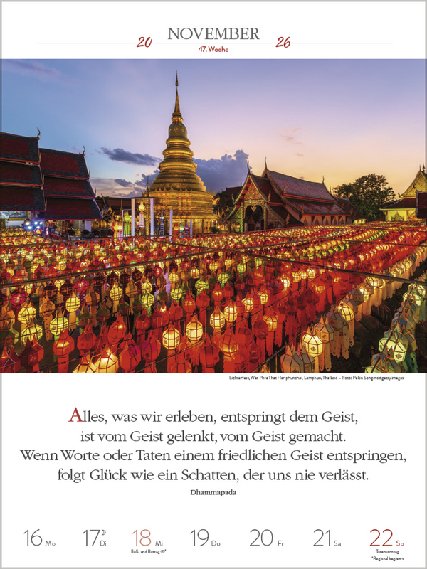 Buddhistische Weisheiten 2026, Innenansicht #11