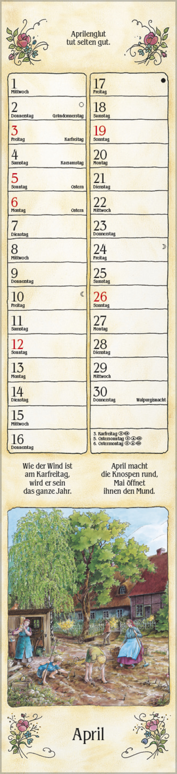 Bauernkalender Langplaner 2026, Innenansicht #4