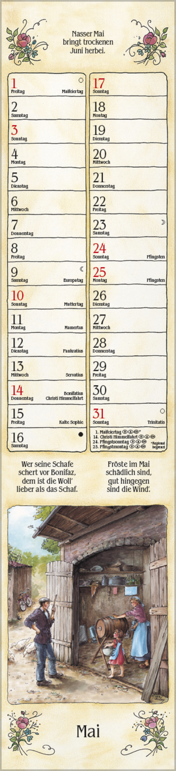 Bauernkalender Langplaner 2026, Innenansicht #5