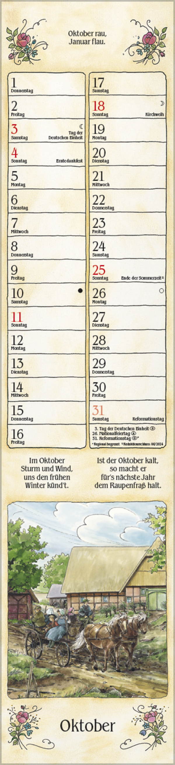 Bauernkalender Langplaner 2026, Innenansicht #10