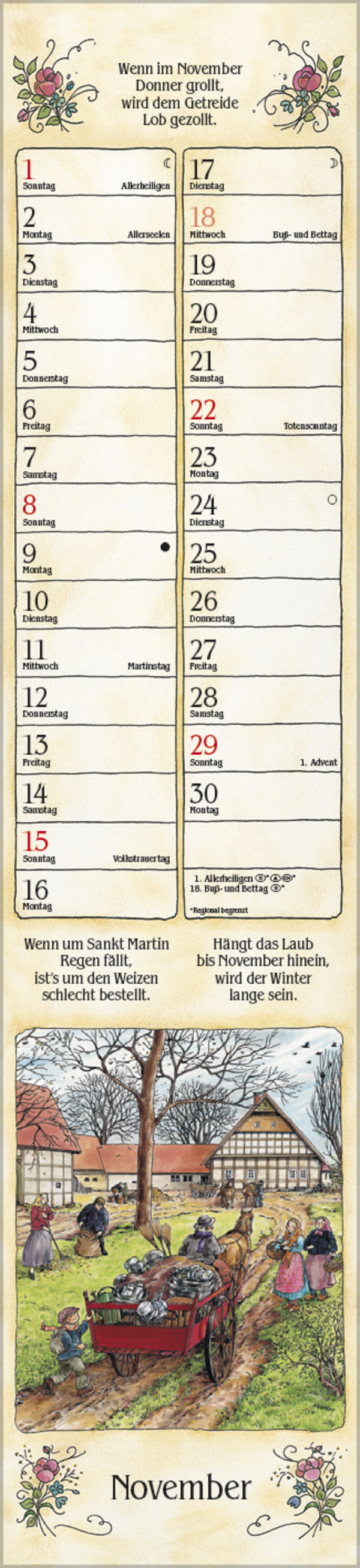 Bauernkalender Langplaner 2026, Innenansicht #11