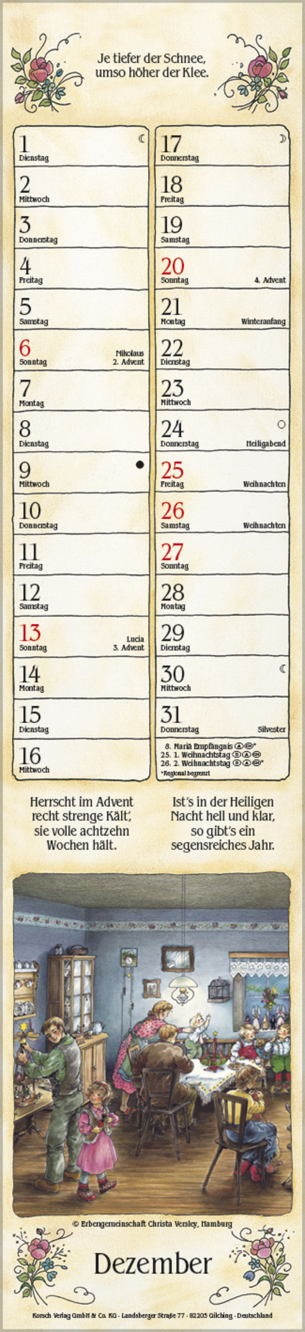 Bauernkalender Langplaner 2026, Innenansicht #12
