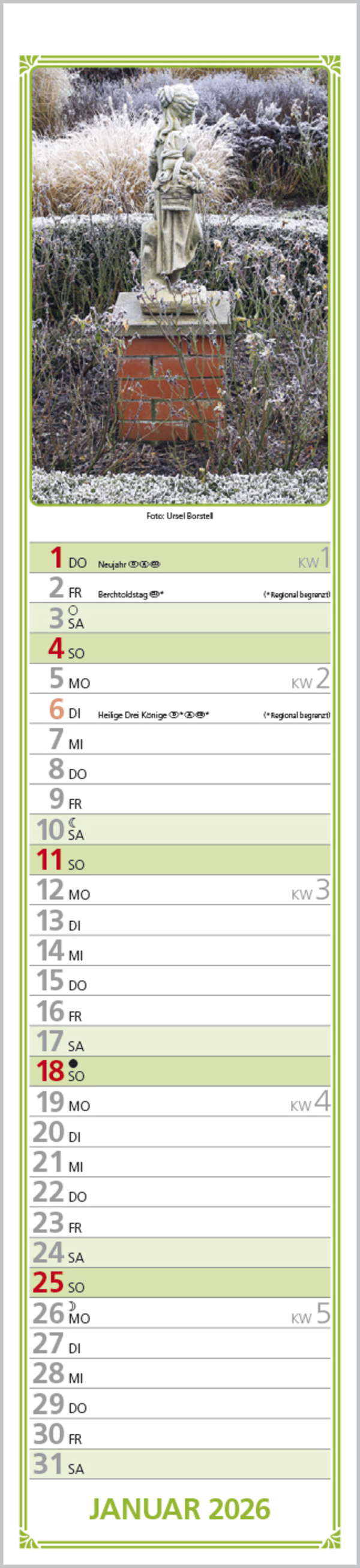 Rudis Gartenplaner 2026, Innenansicht #1