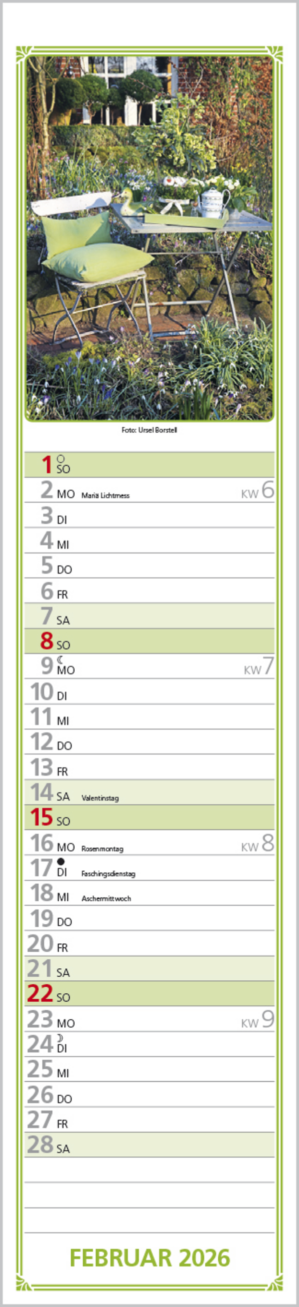Rudis Gartenplaner 2026, Innenansicht #2