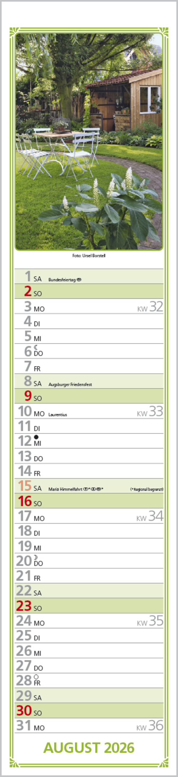 Rudis Gartenplaner 2026, Innenansicht #8
