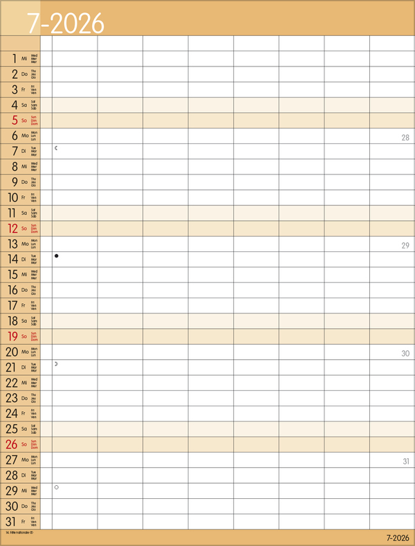 XXL Family Timer 8 2026, Innenansicht #7