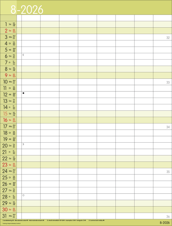 XXL Family Timer 8 2026, Innenansicht #8