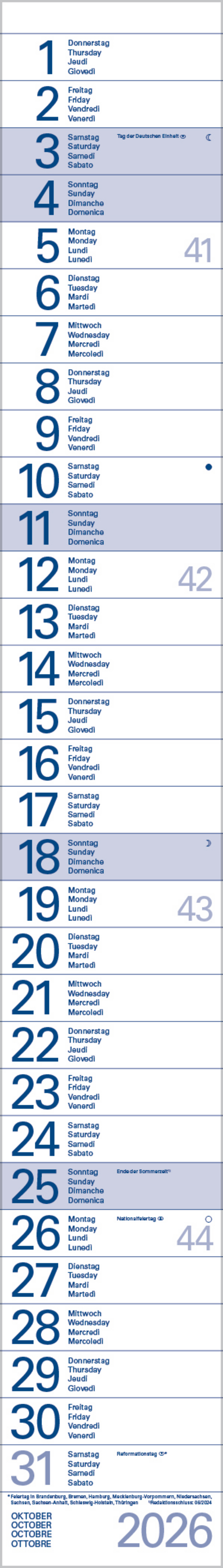Streifentimer 2026, Innenansicht #10