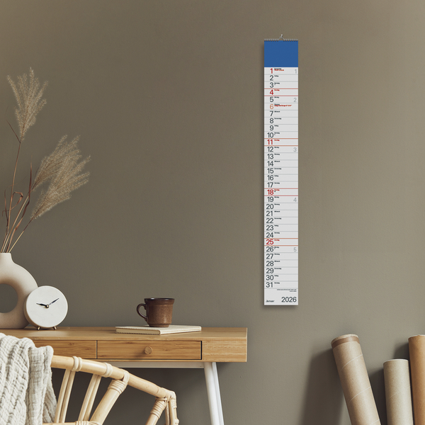 Streifenplaner Blau 2026, Innenansicht #16