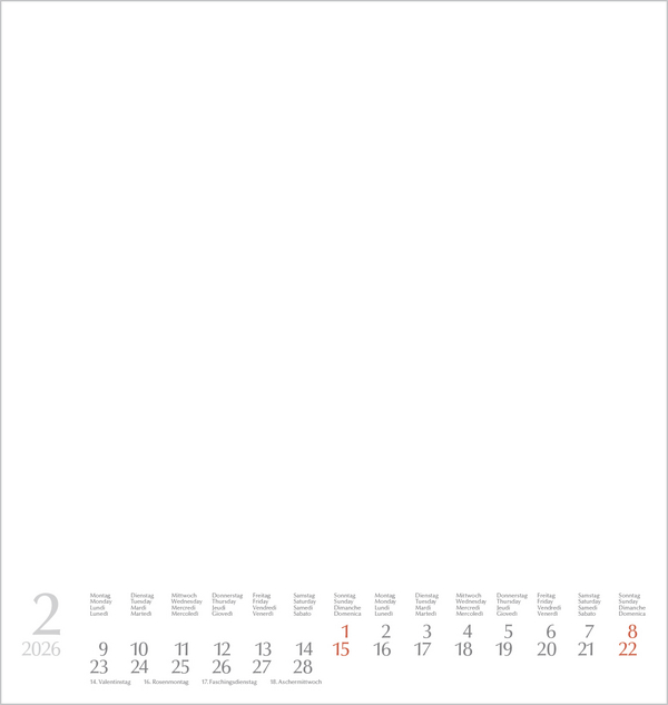 Foto-Malen-Basteln Bastelkalender weiß groß 2026, Innenansicht #2