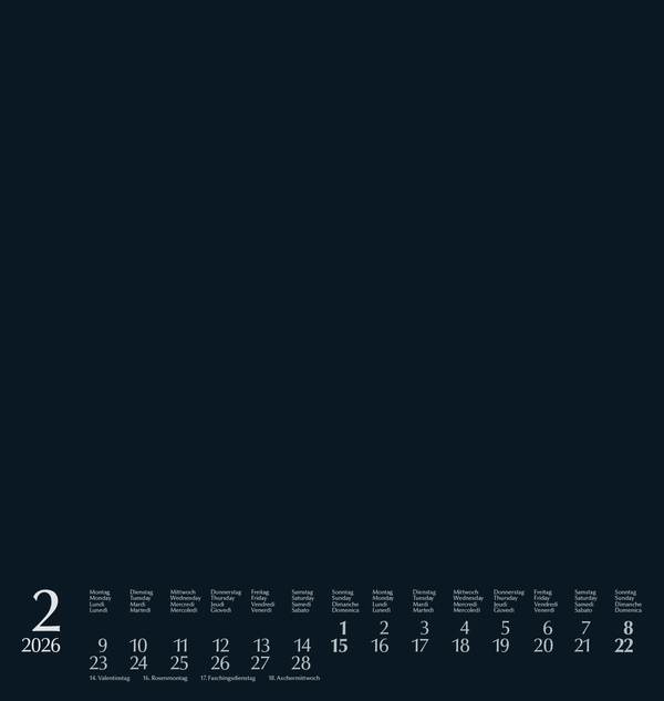 Foto-Malen-Basteln Bastelkalender schwarz groß 2026, Innenansicht #2