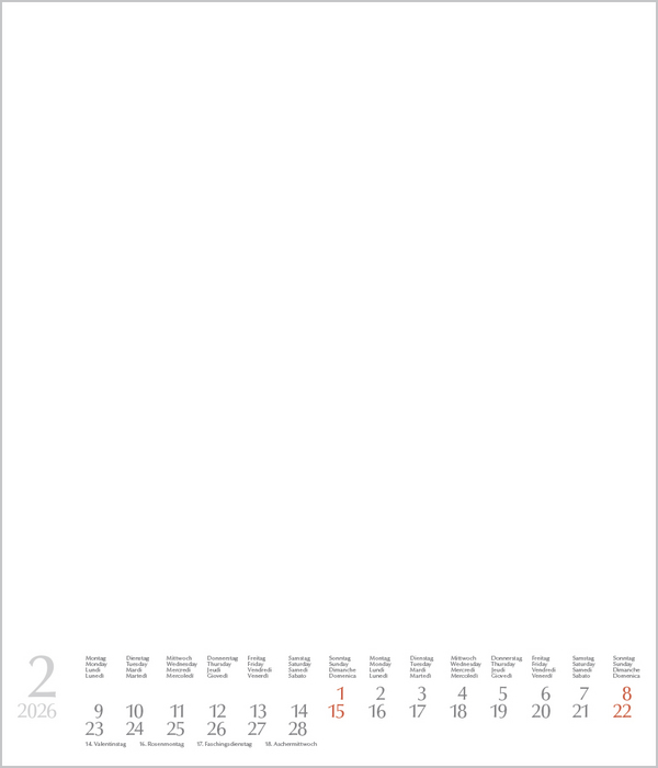 Foto-Malen-Basteln Bastelkalender weiß groß 2026, Innenansicht #2