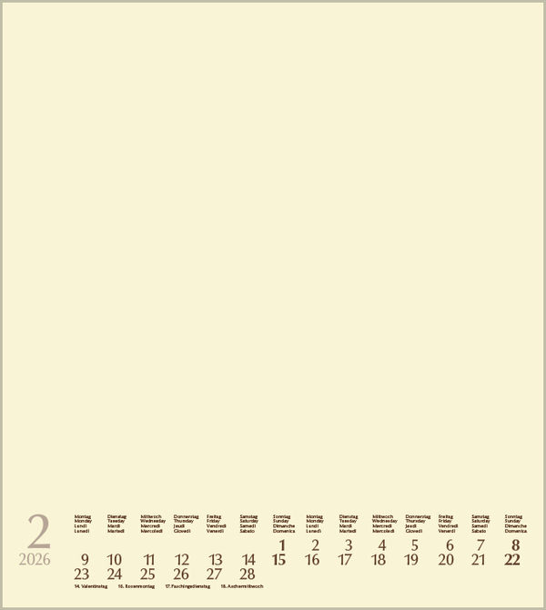 Foto-Malen-Basteln Bastelkalender chamois 2026, Innenansicht #2