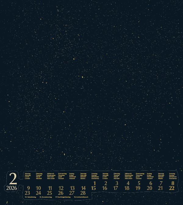 Foto-Malen-Basteln Bastelkalender gold 2026, Innenansicht #2