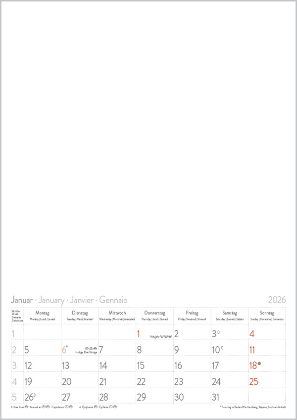 Foto-Malen-Basteln A4 weiß Notice 2026, Innenansicht #1
