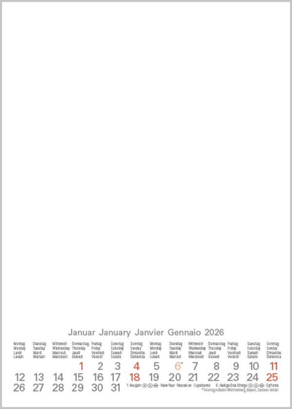Foto-Malen-Basteln Bastelkalender A5 weiß 2026, Innenansicht #1