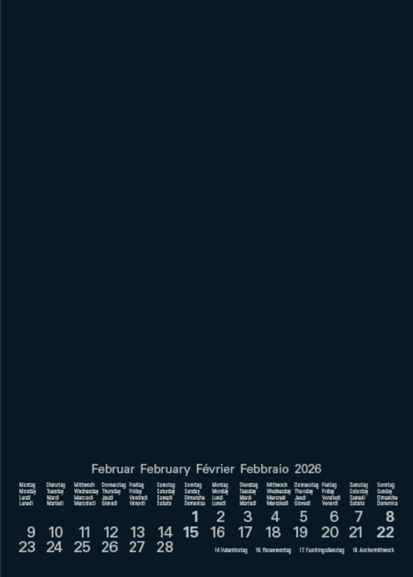 Foto-Malen-Basteln Bastelkalender A5 schwarz 2026, Innenansicht #2