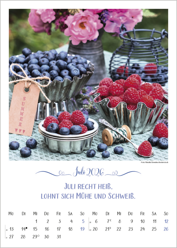 Landleben mit Bauernregeln 2026, Innenansicht #7