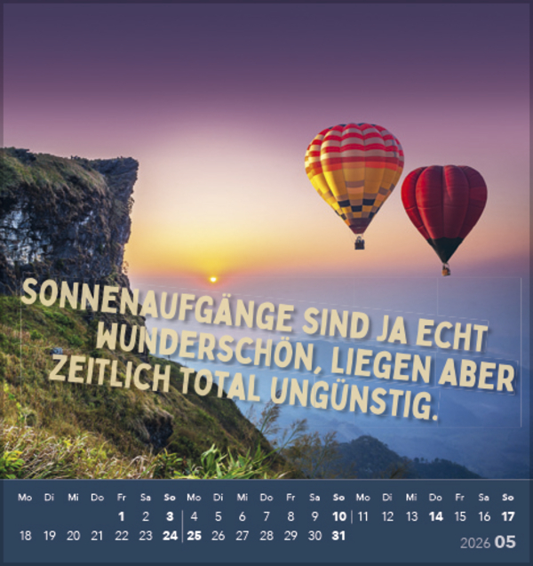 Lieber verrückt das Leben genießen 2026, Innenansicht #5