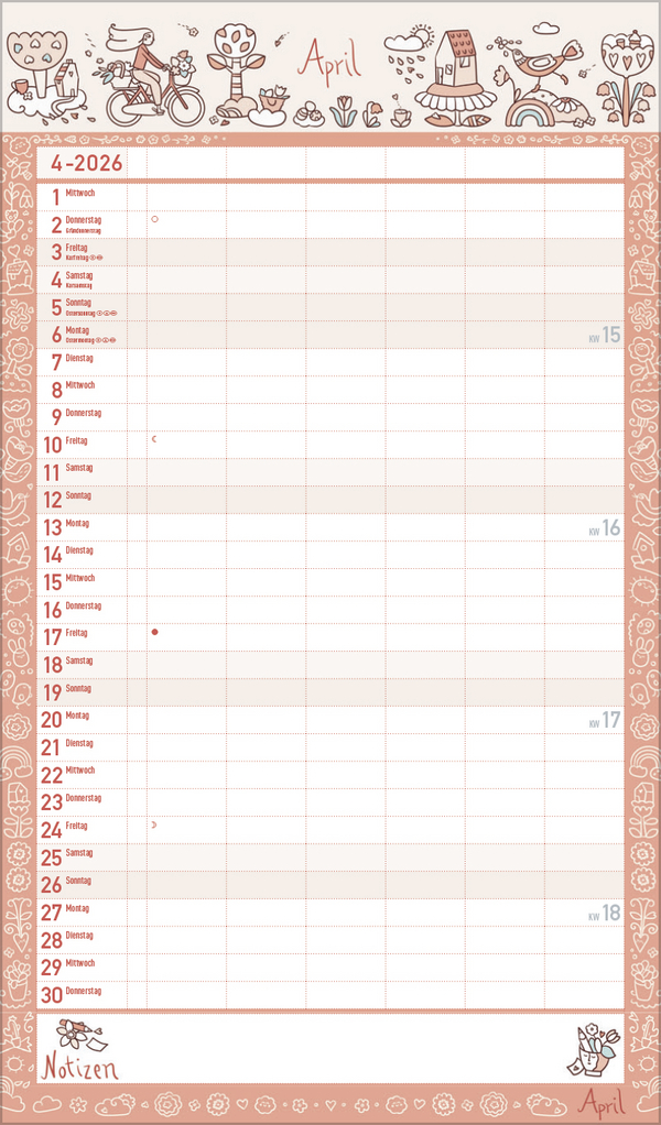 Familienplaner Lieblingspl&auml;ne f&uuml;r Lieblingstage 2026, Innenansicht #4
