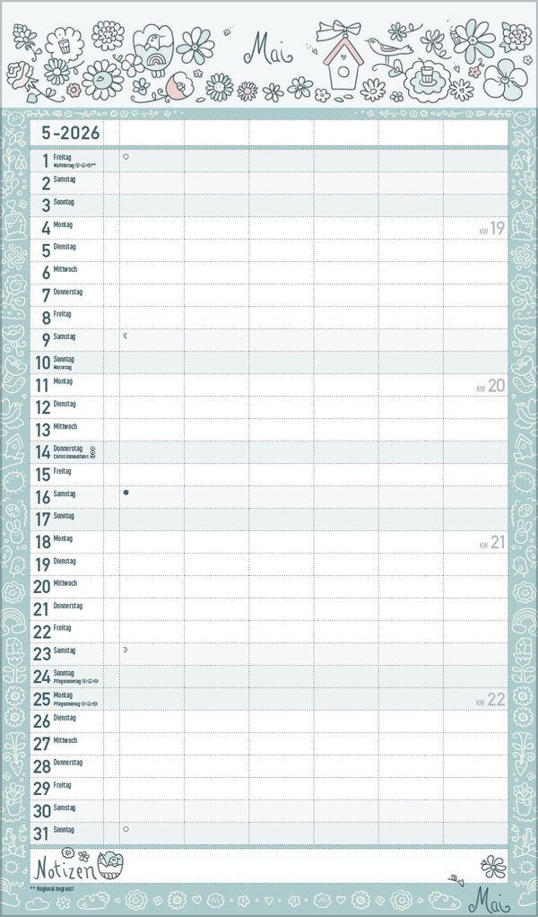 Familienplaner Lieblingspl&auml;ne f&uuml;r Lieblingstage 2026, Innenansicht #5
