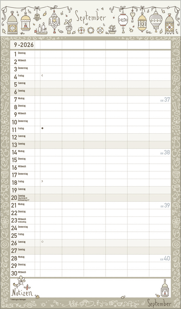 Familienplaner Lieblingspl&auml;ne f&uuml;r Lieblingstage 2026, Innenansicht #9