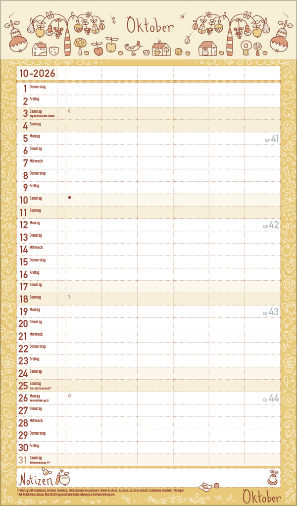 Familienplaner Lieblingspl&auml;ne f&uuml;r Lieblingstage 2026, Innenansicht #10
