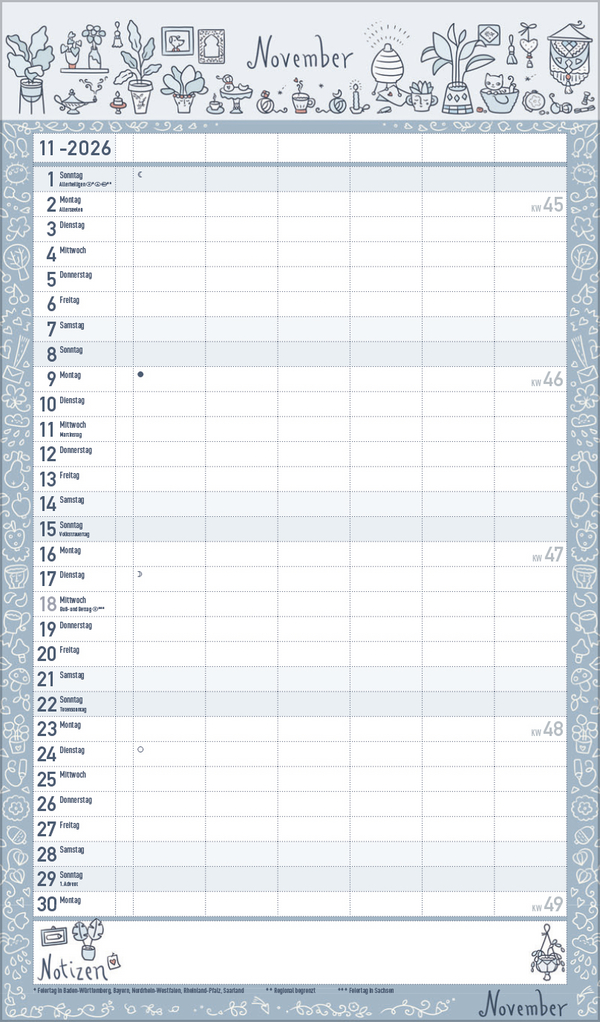 Familienplaner Lieblingspl&auml;ne f&uuml;r Lieblingstage 2026, Innenansicht #11