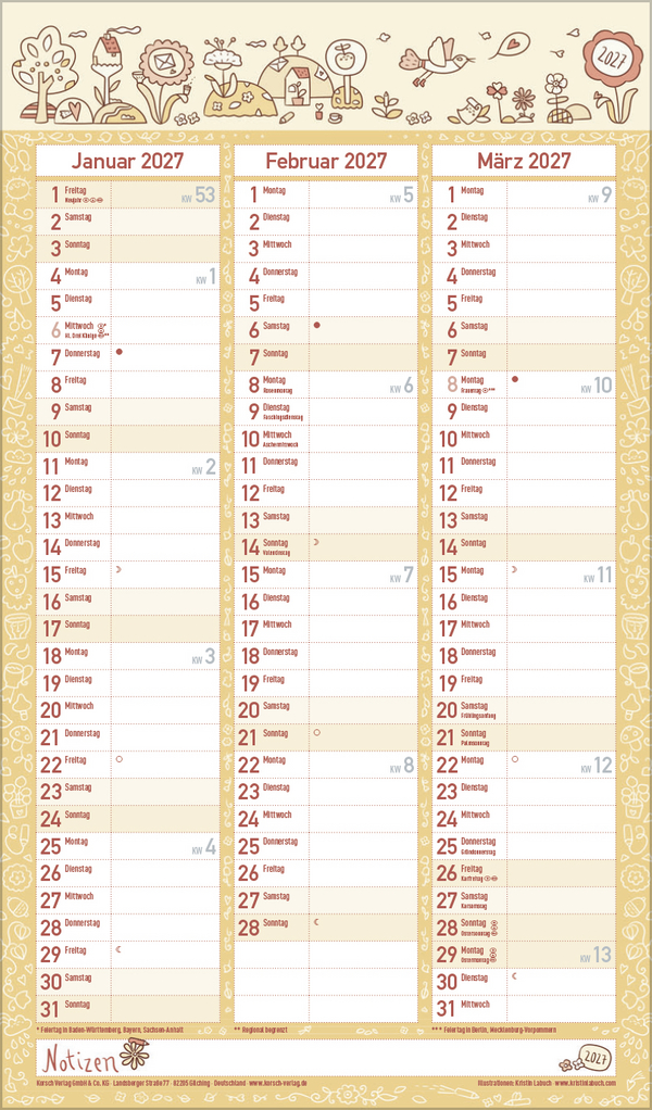 Familienplaner Lieblingspl&auml;ne f&uuml;r Lieblingstage 2026, Innenansicht #13