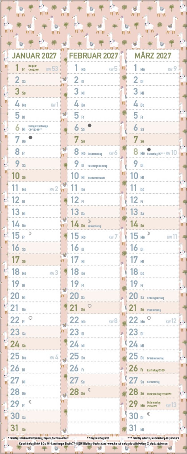 Familientimer Wir planen das! 2026, Innenansicht #13
