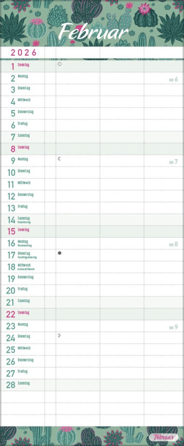 Familientimer Alles ist planbar 2026, Innenansicht #2