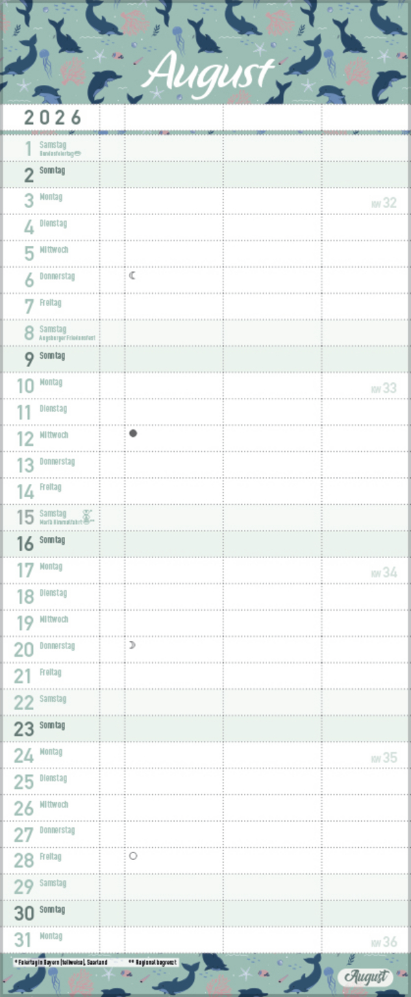 Familientimer Alles ist planbar 2026, Innenansicht #8