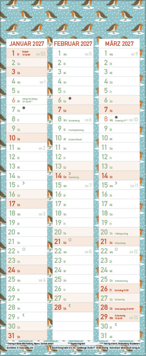 Familientimer Alles ist planbar 2026, Innenansicht #13