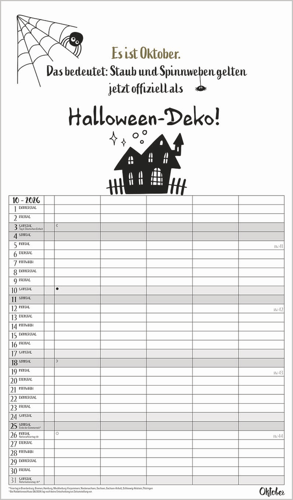 Visual Words Familienplaner 2026, Innenansicht #10