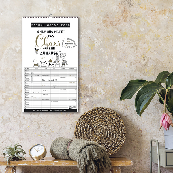 Visual Words Familienplaner 2026, Innenansicht #16