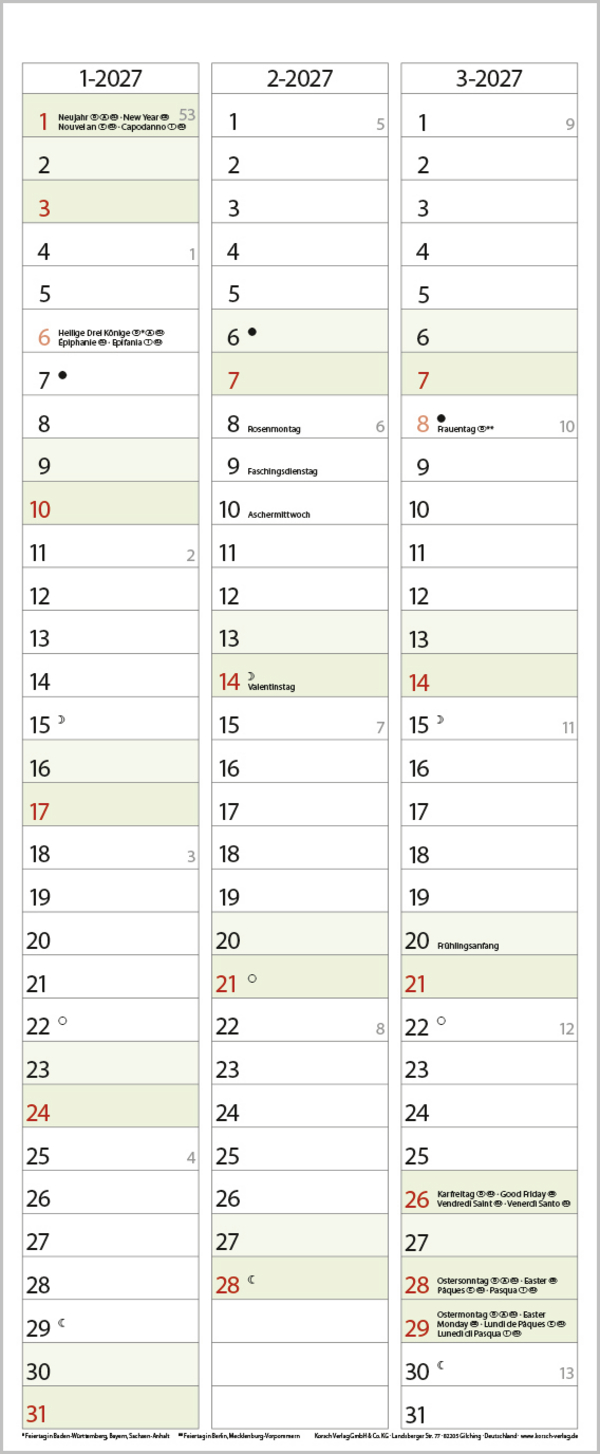 Tierfamilien Familienplaner 2026, Innenansicht #13